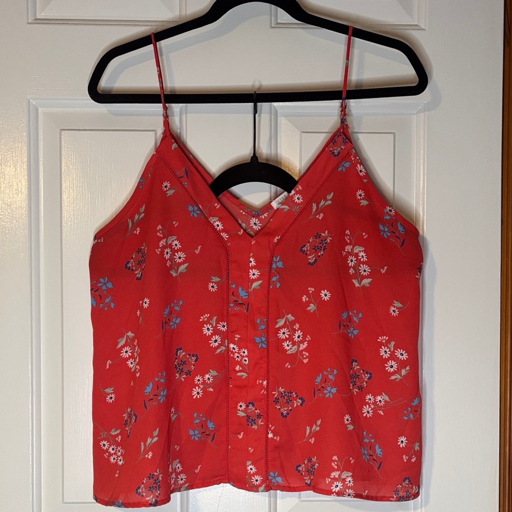 Vienna Sky Coral Oink Floral Camisole